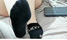 black socks ankle socks feet feet fetish sock fetish