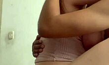 latina milf gets ass fucked while riding cock