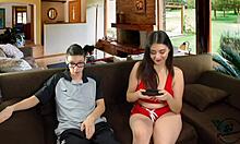 Young couple fucking in countryside house with long hair