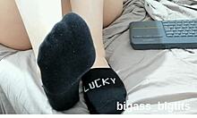black socks ankle socks feet feet fetish sock fetish