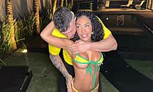 Amazing interracial sex with perfect ass brazilian teen joice crazy