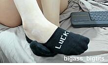 black socks ankle socks feet feet fetish sock fetish
