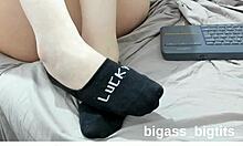 black socks ankle socks feet feet fetish sock fetish