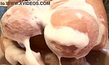 Huge Natural Tits Redhead Babe Bouncing In Hottub