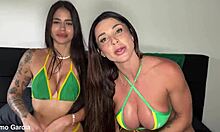 Last romantic encounter drills two brazilian beauties