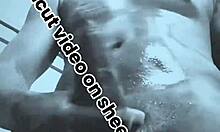 Mature woman masturbates fast with huge black toy