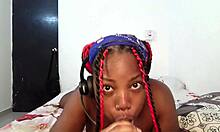 This little 18+ ghetto ebony thot loves deepthroating for cum in mouth