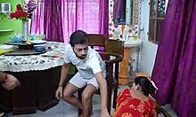 Want to see real indian wife take double penetration in homemade threesome?