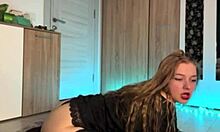 Close up anal stretching for horny teen