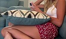 naughty fun with phone and stepsis