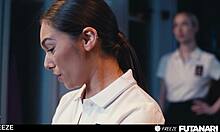 lesbian schoolgirls strap on creampie fun