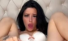 Horny british slut plays with herself on webcam