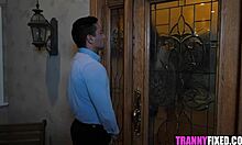 Translicious babe got surprise visit gabriel dalessandro annabelle lane
