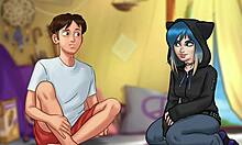 experimentando con mi amigo femboy- summertime saga