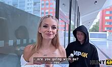 hunt4k blonde hottie used her big natural boobs to get back on her bf