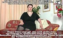 fette deutsche milf wird zum masturbieren überredet