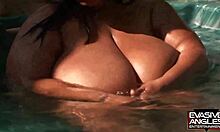 evasive angles candy has ginormous black tits and pretty face shes getting fucked outside in backyard by new male friend