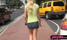 blonde petite teen fucks hard on spring break holiday pov