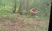 Veronica Finds Abandoned Cabin In Forest And Meets Group