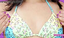Super Cute Brunette Teen At School Audition