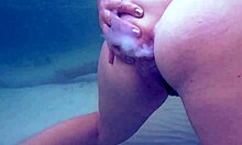 Ocean Underwater Milk Anal Enema For Curvy Milf
