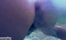 Ocean Underwater Milk Anal Enema For Curvy Milf