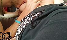 My boyfriend fucks my tight pussy on the couch and comes all inside me.