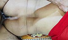 red dressed desi stepsister gets taken in clear hindi
