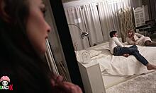 Girlfriend caught best friend sucking my cock then joined