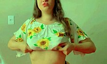 Nerdy girl masturbates thinking about her teacher