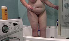 Busty MILF SHAVES Legs Exposed!