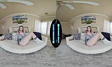 lethal hardcore vr - long legged cutie athena heart wants dick over dildo