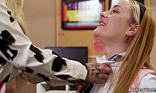 teacher kali roses licks teen student zoey uso in stockings