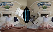 lethal hardcore vr - long legged cutie athena heart wants dick over dildo