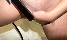 close up creampie drips from cunt