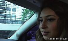 busty mexican teen blows in car pov