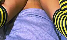 Close up perfect pussy after school class