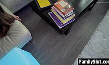 stepdad ike diezel teaches his bratty stepdaughter a lesson with his cock