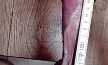 thick white cock pumped with cock ring shoots huge cumload