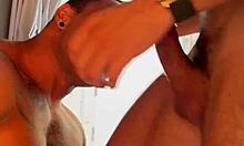 Muscular brazilian guy gets deep pounded by endowed young stud