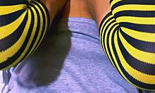 Close up perfect pussy after school class