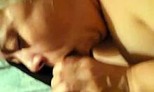 Latina granny sucks bbc before bed