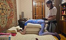 Anastasia mistress fucks slave with strapon for anal submission