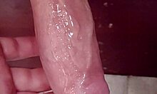 thick white cock pumped with cock ring shoots huge cumload