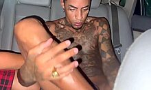 novinha casada gave it to ex convict in cuck car