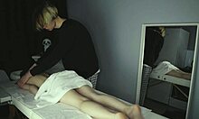 Relaxing massage to first dildo masturbation orgasm