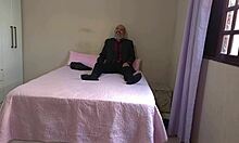 Hotwife Strips And Serves Tired Husband