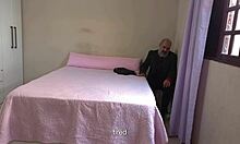Hotwife Strips And Serves Tired Husband