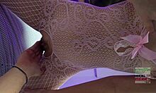 mexican girl rides in pov with banana