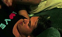 Hot babe gets anal fingered and milked
